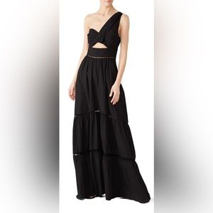 A.L.C. Piper Cotton Poplin One-Shoulder Dress